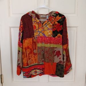 Chico's Boho Hooded Jacket/Top